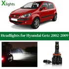 Автомобильные лампочки для Hyundai GETZ 2002 2003 2004 2005 2006 2007 2008 2009 светодиодный головной светильник лампочка Низкая Высокая луча лампы авто светильник аксессуары