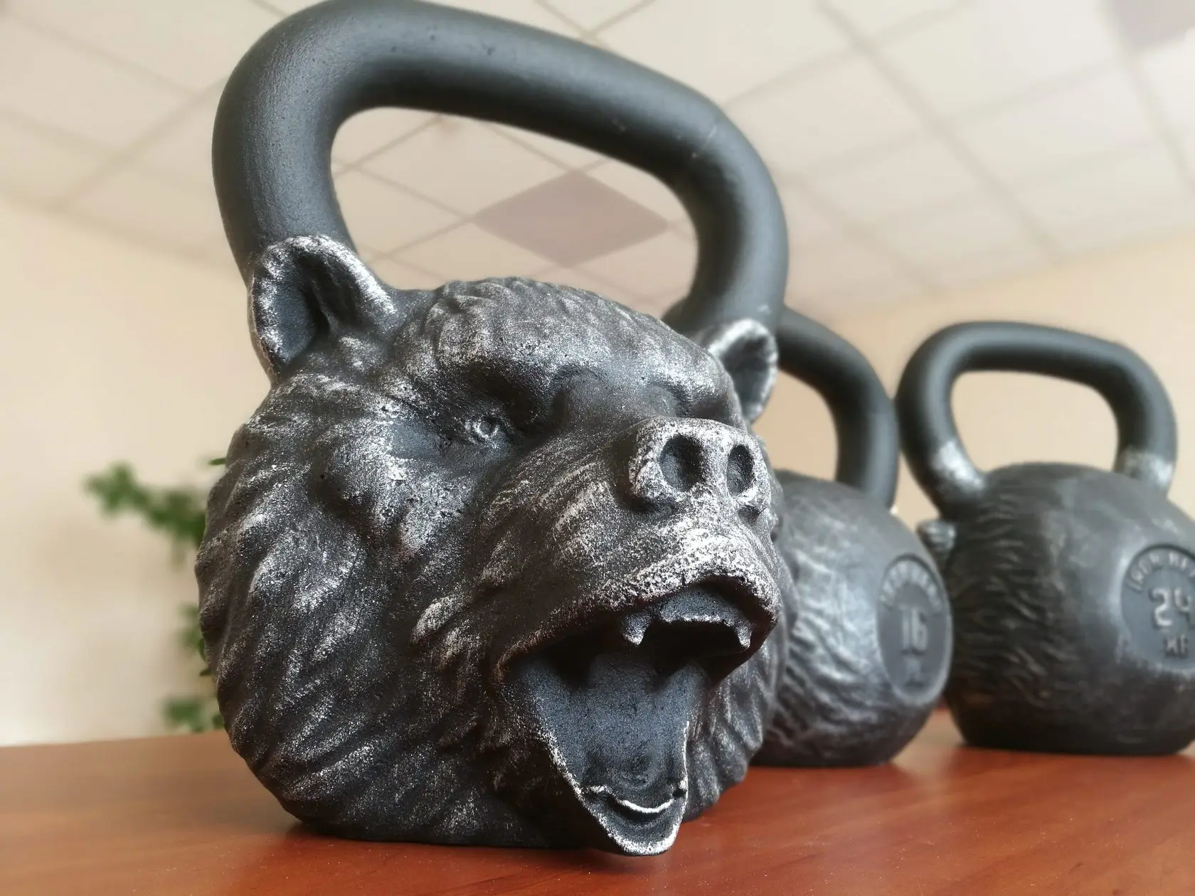 Дизайнерская гиря &quotМедведь&quot 16кг арт.004