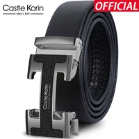 belt mens leather automatic buckle cowhide trouser belt young people trend new high end brand name mens belt genuine