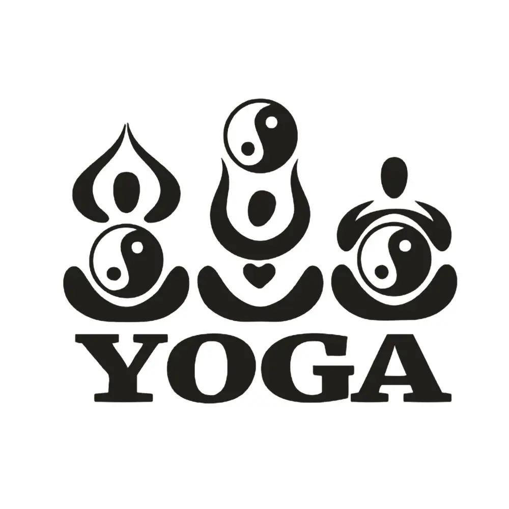 Йога медитирующая человеческая фигура Наклейка на стену буддизм Zen наклейка