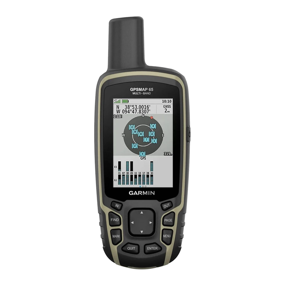 Garmin GPSMAP 65 Multi-Band/Multi-GNSS Навигатор с ТОПО Active России гарантия 1 года для лесников
