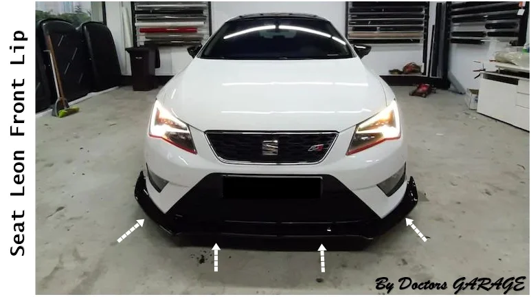 Накладка на передний бампер для Seat Leon 2013 2014 2015 2016 2017 2018 2019 губа универсальный