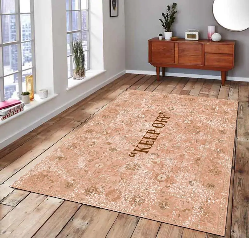 

Ковер с узором KEEP OFF 46, нескользящий ковер для пола, ковер для подростков, ТУРЕЦКИЙ КОВЕР