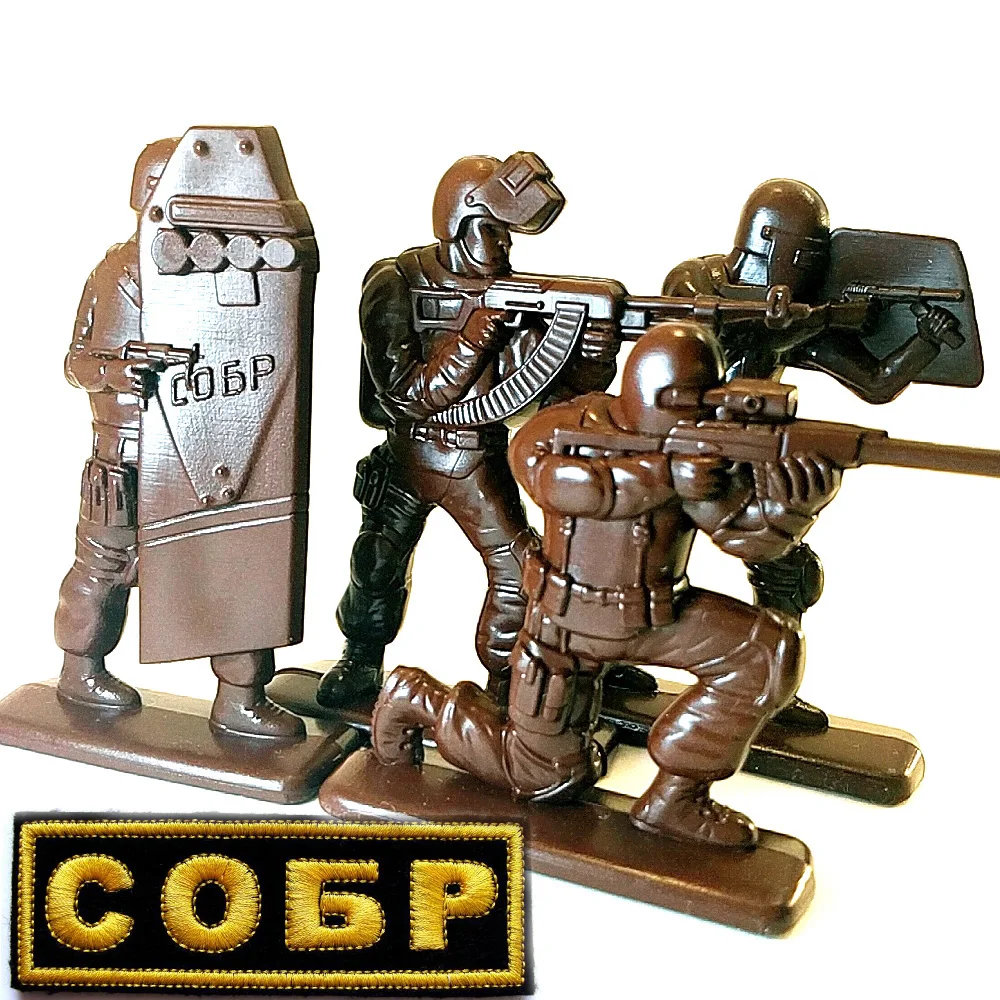 Набор &quotСОБР&quot солдатики 8 шт. коллекционирование спецназ пластиковые экшн