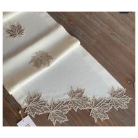 Luxury Table Runner and Placemat Sycamore Embrodiery Decorative (12 Persons Set) | Wedding | Dinner | Table Cloth| Napkins