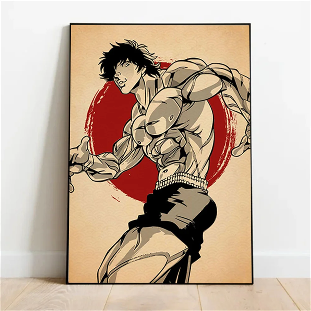

Japanese Anime Baki Hanma Canvas Painting Classical Anime Poster And Print Comic Wall Art Mural For Living Room Home Decoration
