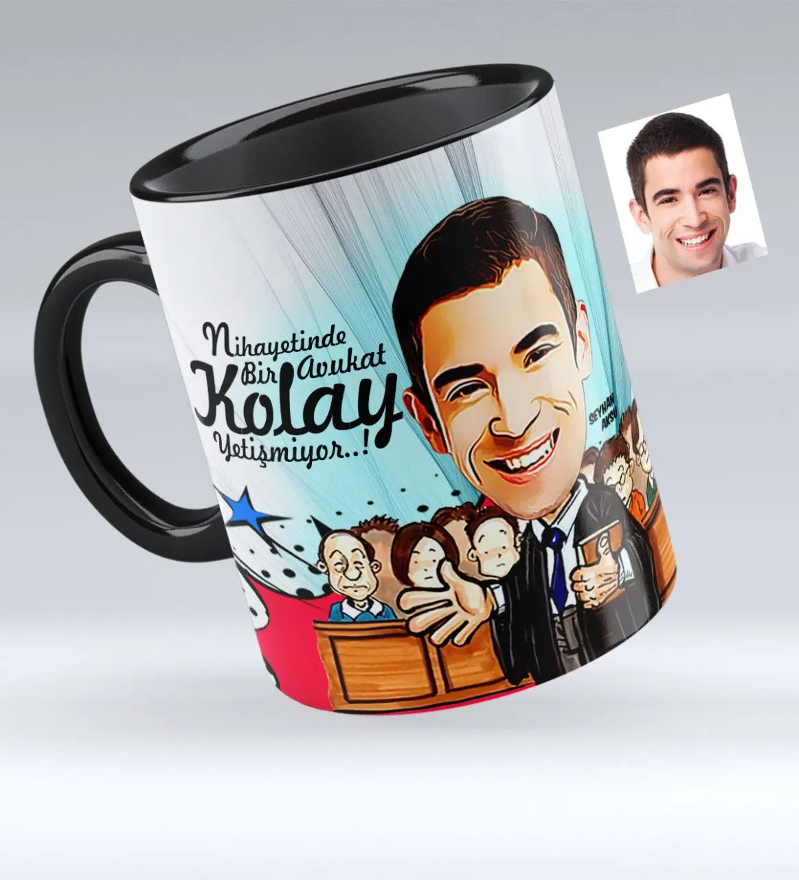 

Personalized Mr Attorney Caricature Of Black Mug cup-2
