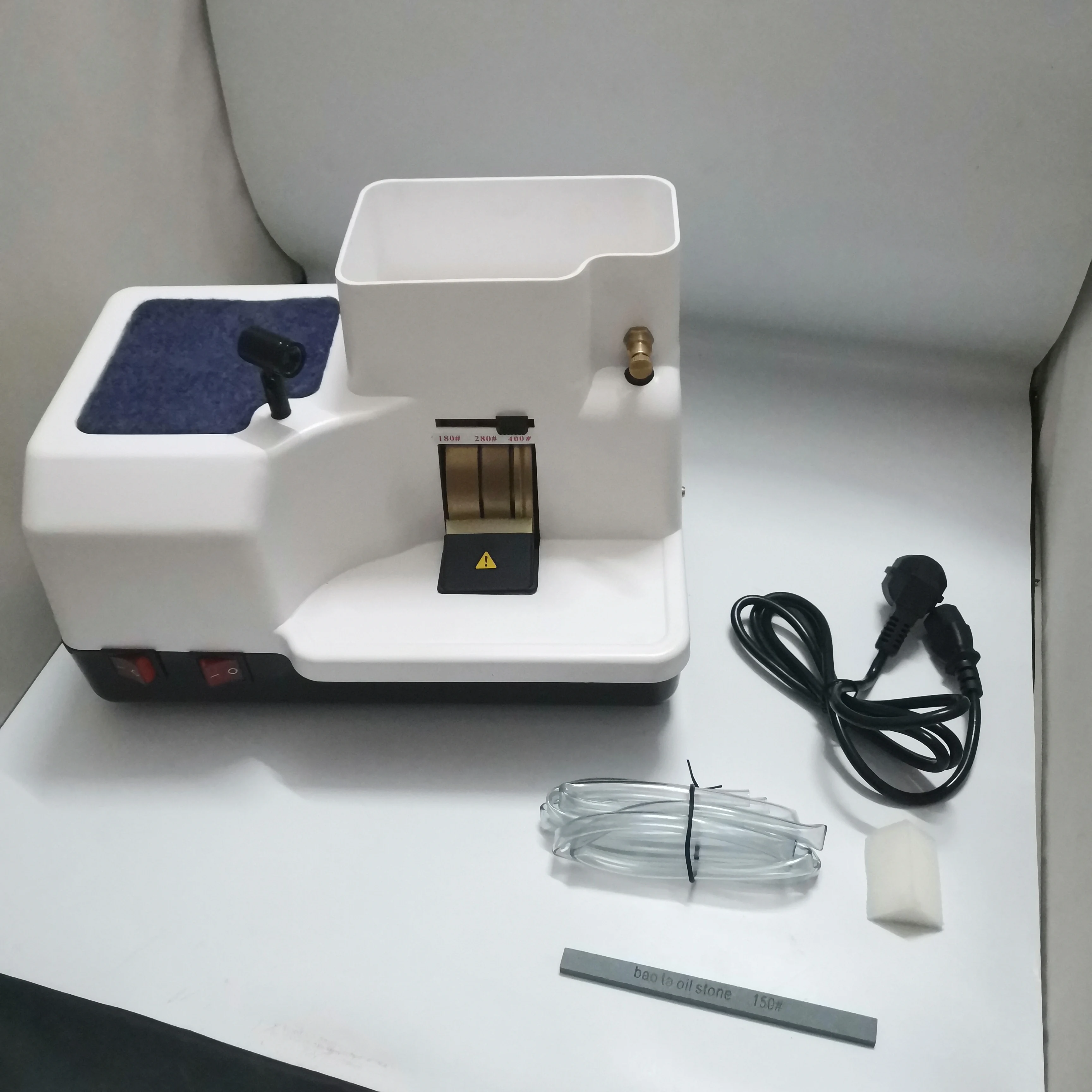 Оптический ручной станок для обработки очков станок для шлифования линз с тремя колесами, электродвигатель переменного тока и светодиодный светильник 6А 220 В/110 В