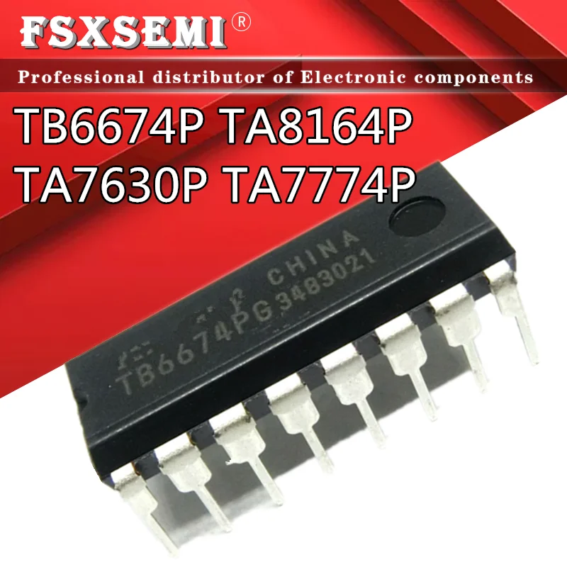 

5PCS TB6674PG DIP-16 TB6674 DIP 6674PG TA8164PG TA8164P TA8164 TA7630PG TA7630P TA7630 TA7774PG TA7774P TA7774 IC