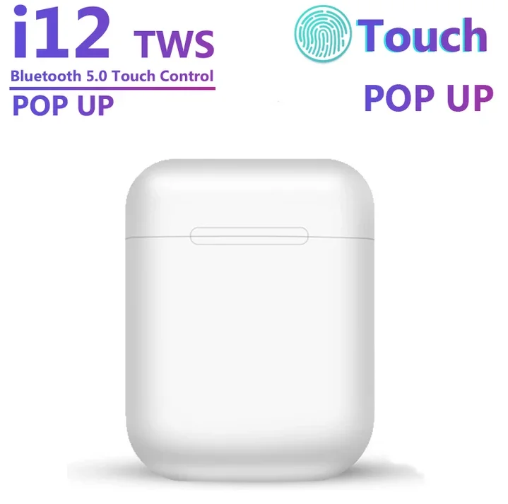 Оригинальные i12 TWS Беспроводные Bluetooth 5 0 гарнитура сенсорные спортивные наушники