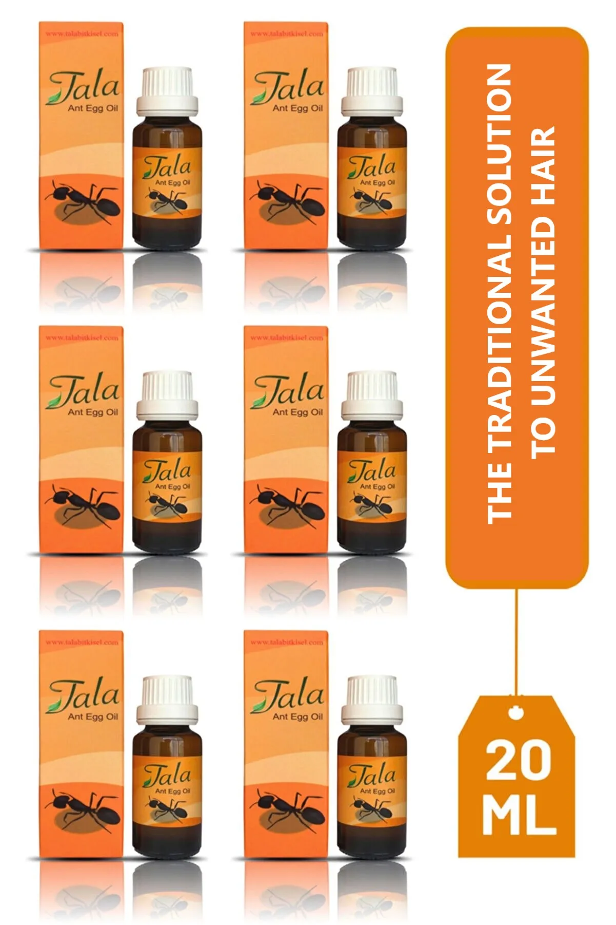 

Tala Ant Egg Oil 20ml - 6 Pieces 100% Original Natural Organic Permanent Hair Removal