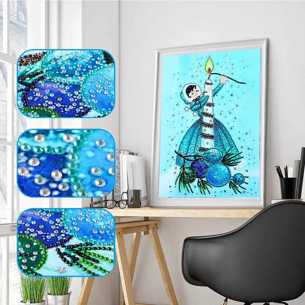 

5D Diamond Painting Dancer with Special Shaped Rhinestone Girl Diamond Embroidery Cross Stitch Mosaic Home Decoration