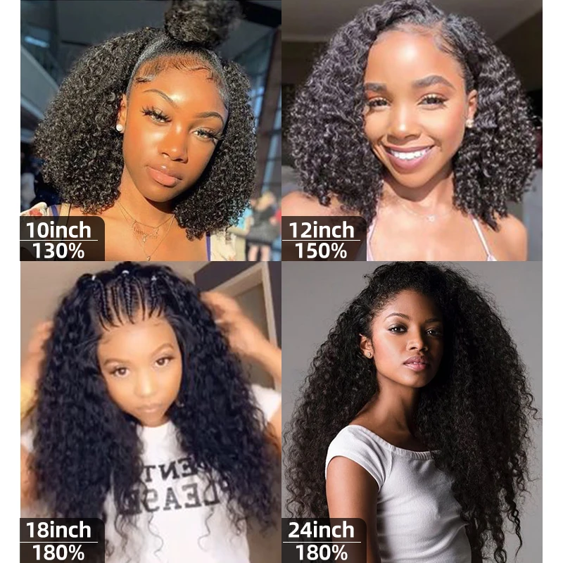 Парики из натуральных вьющихся человеческих волос TD HD прозрачные на сетке парик