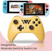 lioeo wireless bluetooth gamepad console remote controller 6 axis dual vibration wake up joystick for nintendo switch pc