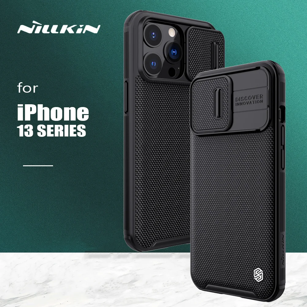 

Чехол Nillkin для iPhone 13 Pro Max, Текстурированный чехол Pro, защитный чехол с мягкими краями для камеры, чехол для iPhone 13 13 Pro Max
