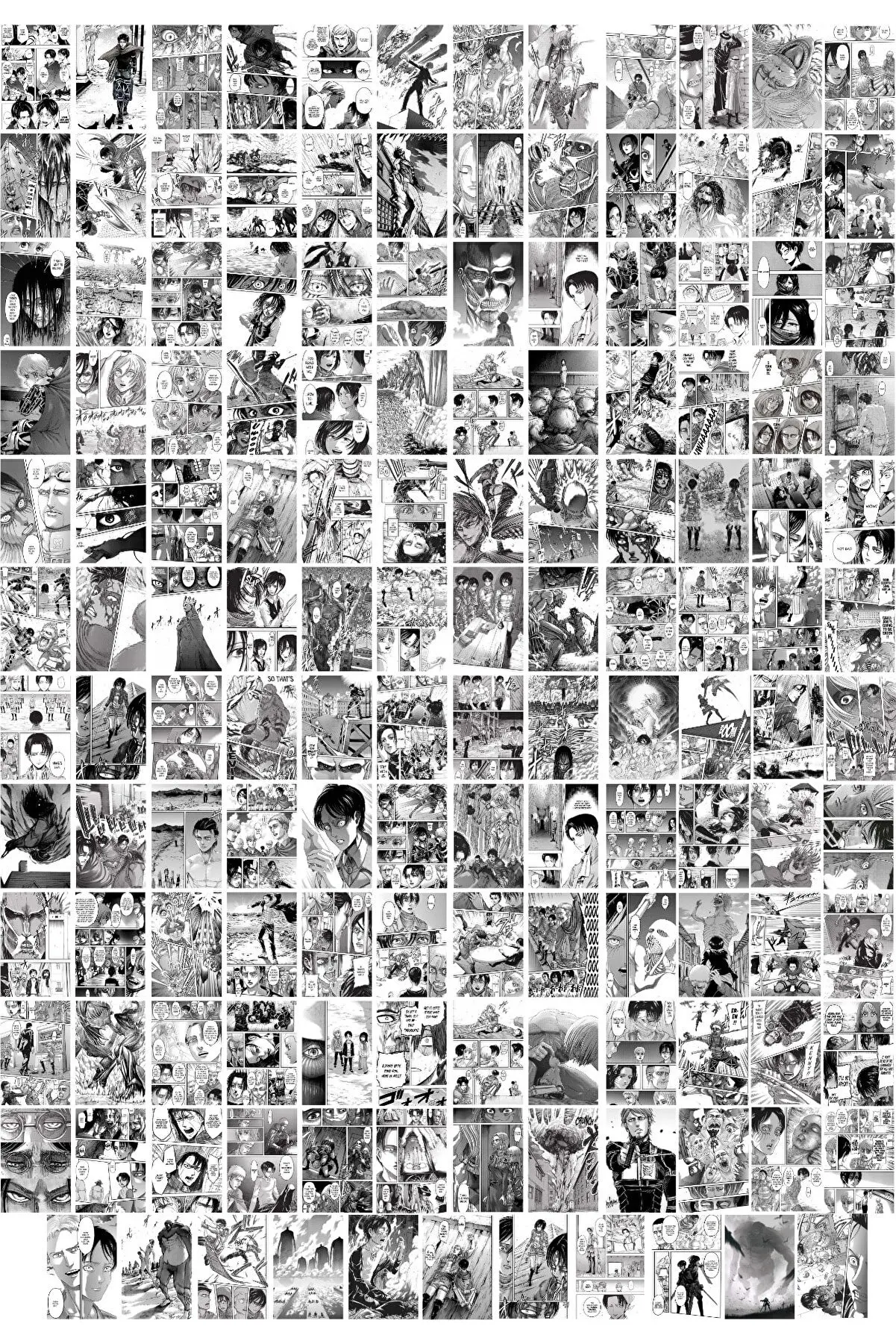 

Anime Poster Seti - "atack On Titan" Manga Kolaj Seti - 144 Adet - Kuşe Kağıt- 10cm*14cm- Kutulu Set