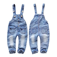 kidscool space baby children girls boys spring summer suspender infant denim overalls jumpsuit jeans rompers toddler workwear