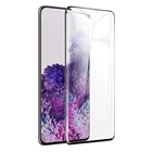 Защитное стекло Premium класса для Samsung Galaxy S20, закругленное, черное, на весь экран