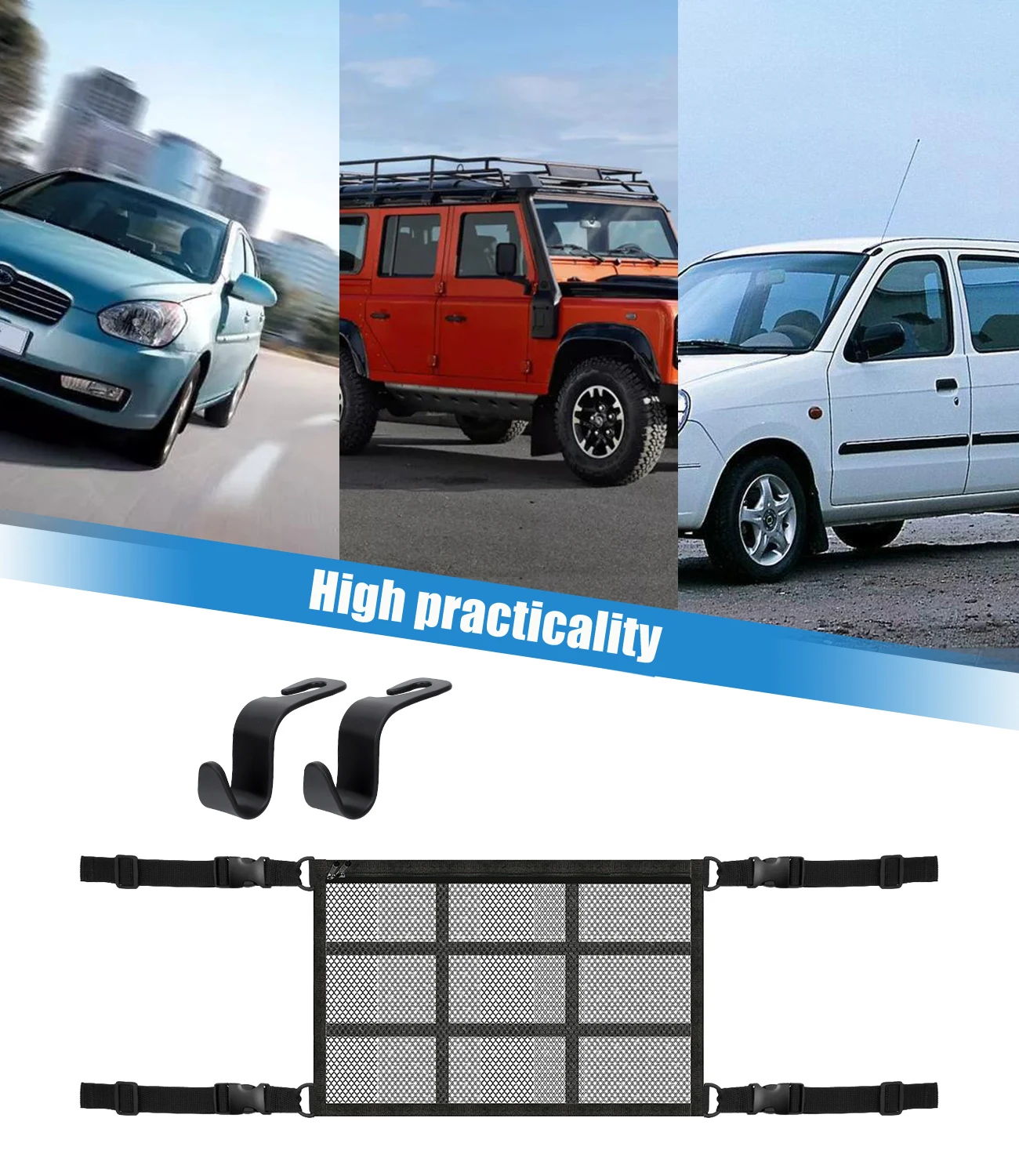 Универсальный 2-слойный сетчатый органайзер для багажника | Автомобили и