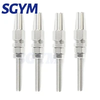 4pcs 6mm wire rope t316 swageless thread stud end fitting for cable railing quick installation marine grade