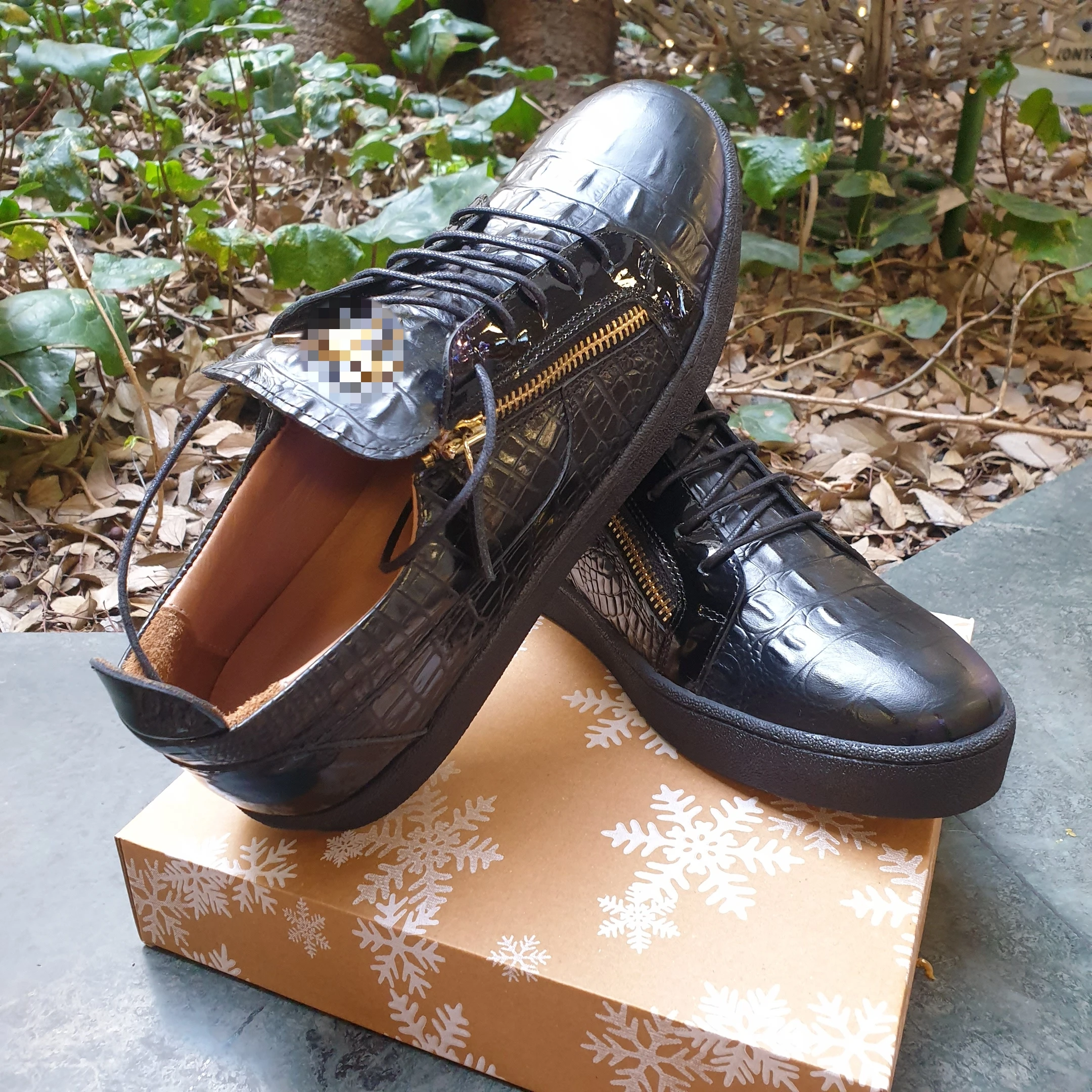 

luxury Men's shoes Sneaker high quality Real Leather