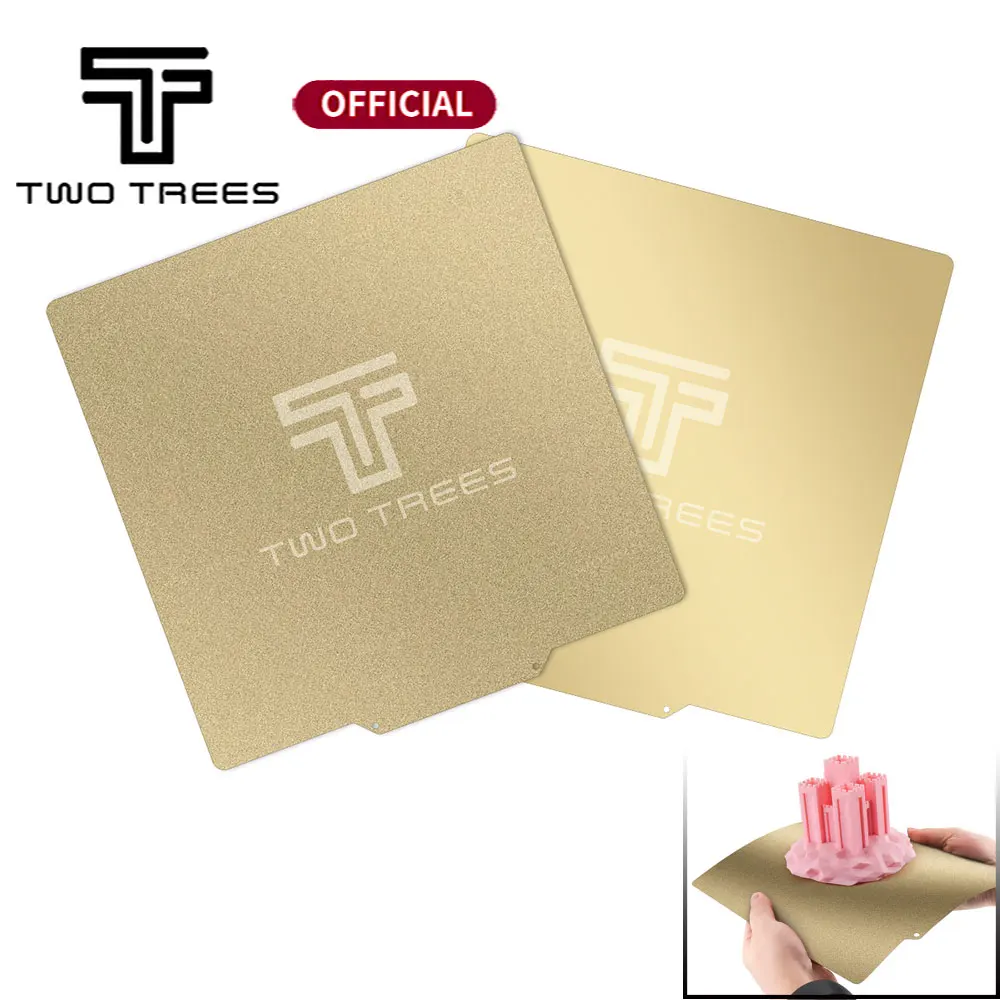 Twotrees New Double Sided PEI Spring Steel Sheet (Textured+PEI) With Magnetic Base 220/235/310mm 3D Printer Parts Hot Heat Bed
