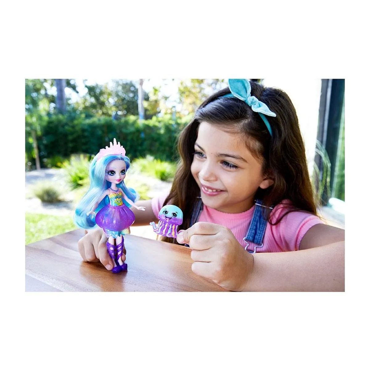 Кукла Enchantimals с дополнительным питомцем jelani Medusa и stingly hff34 mattel Оригинальная кукла
