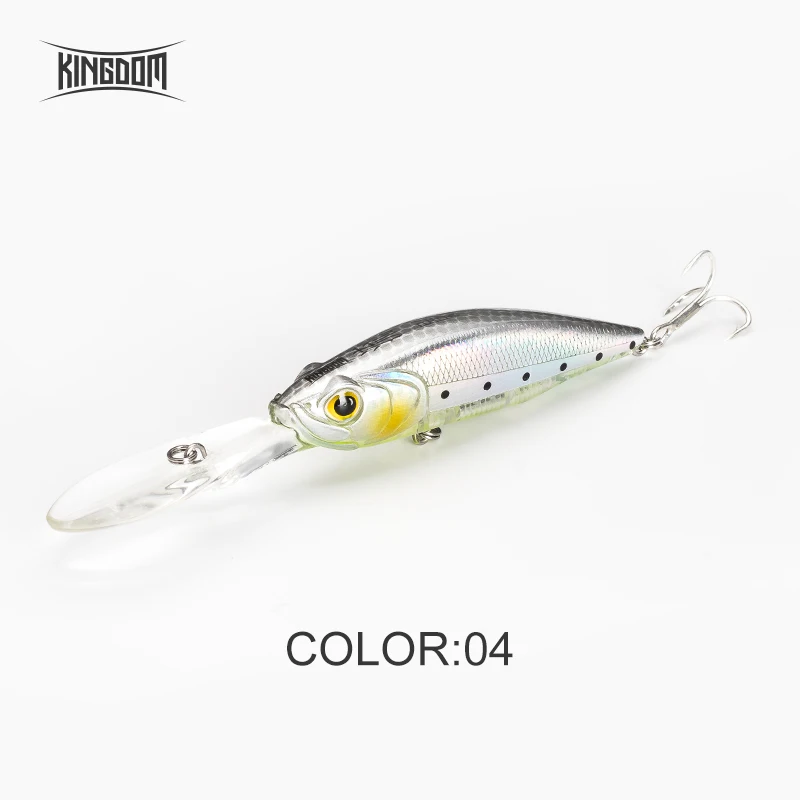 Color 04 Kingdom Fishing Приманка подвесной гольян 60 мм 7,2 г 70 мм 10 г крепкие крючки искусственные жесткие Джеркбейт воблеры шесть цветов Модель 5502 - Цвет: Color 04