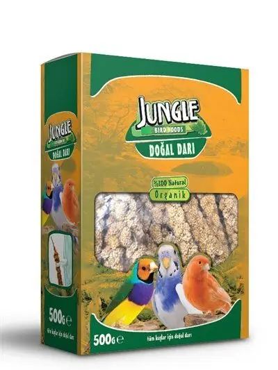 

Натуральная ветка из джунглей, просо, 500 г, Попугаи птиц, Budgerigars, корм для Канарских и ночных птиц