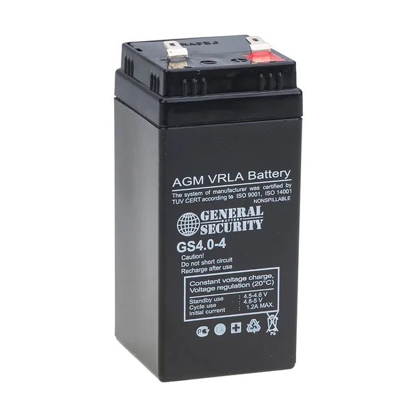 Аккумулятор General Security GS 4-4 (4 В 4 Ач) свинцово-кислотный для весов и др. |