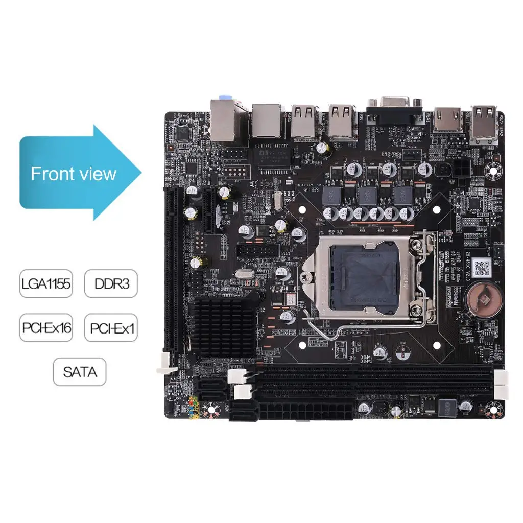 Материнская плата LGA 1155 для Intel Core i7 / i5 i3 pentium celeron LGA1155 DDR3 M-ATX Материнские платы H61 |