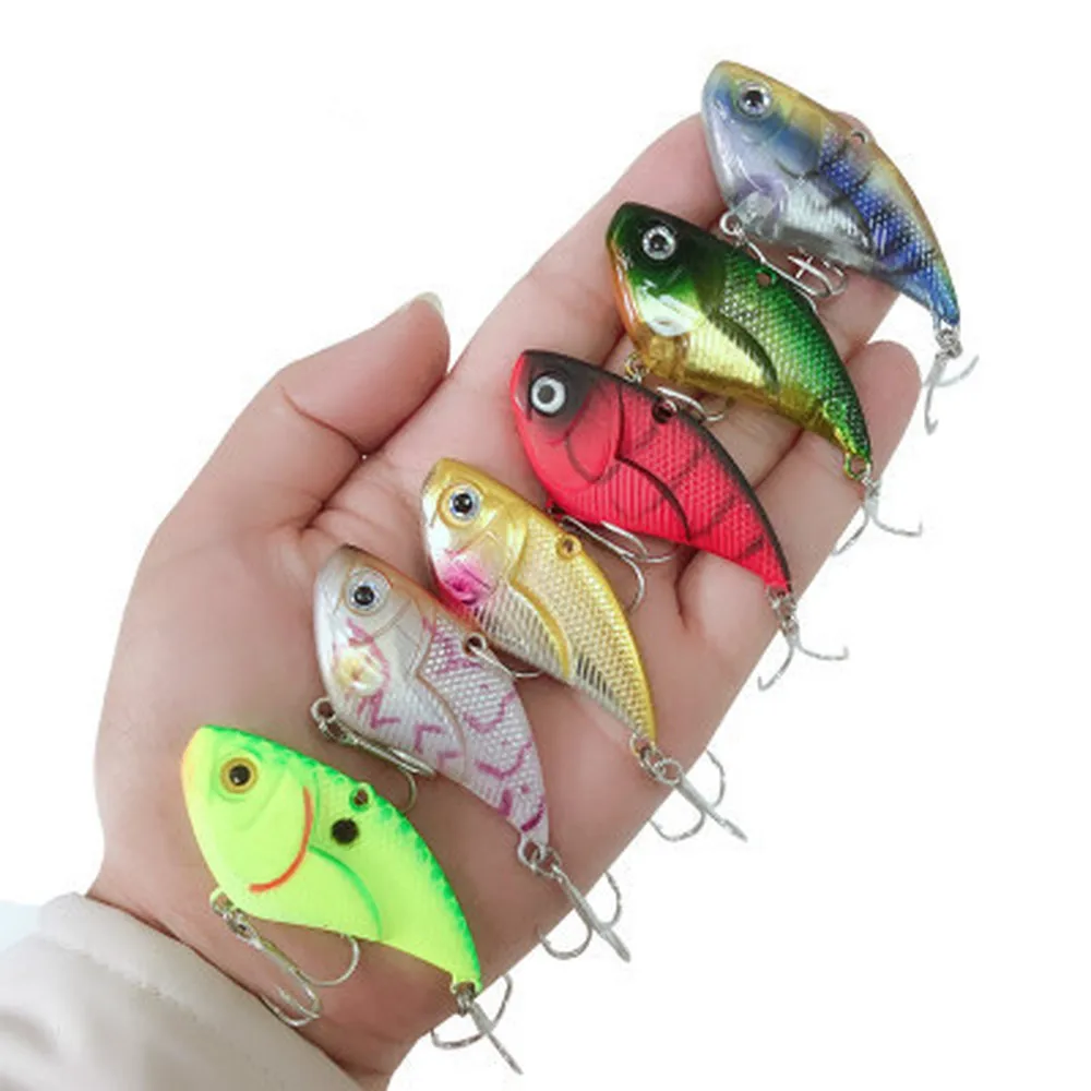 

5pcs 5.3cm14.9g Wobblers VIB Fishing Lure Bionic Bait Ghost Hand Wobbler Freshwater Carp Bass Fishing Hooks Trout Lure Tackle