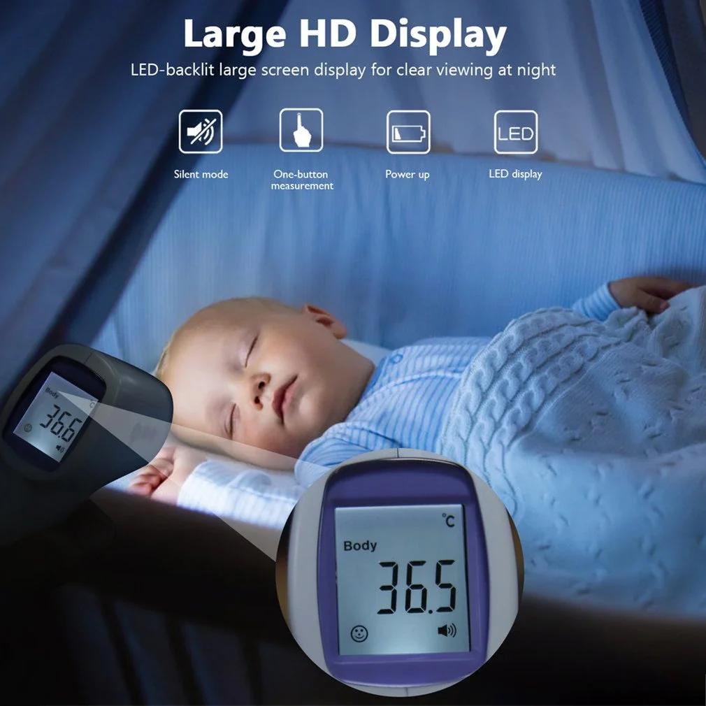 

Digital Thermometer Forehead Infrared Thermometer Non Contact Temperature Meter hygrometer IR Laser Temperature Measuring Tools