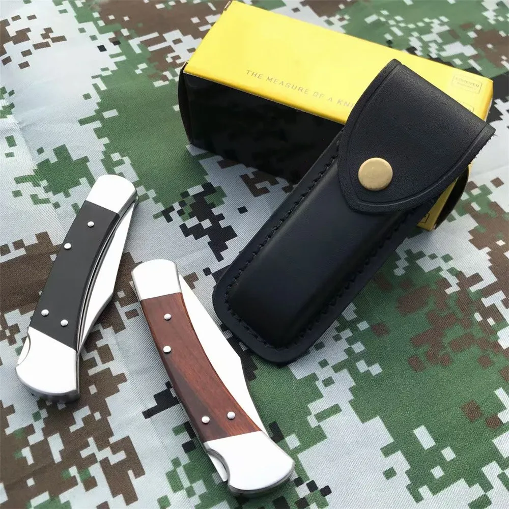 

Classic BK 110 Folding Knife S30V Steel Blade Tactical Survival Military Knives EDC Hand Tools for Hunting, G10/Wooden Handle