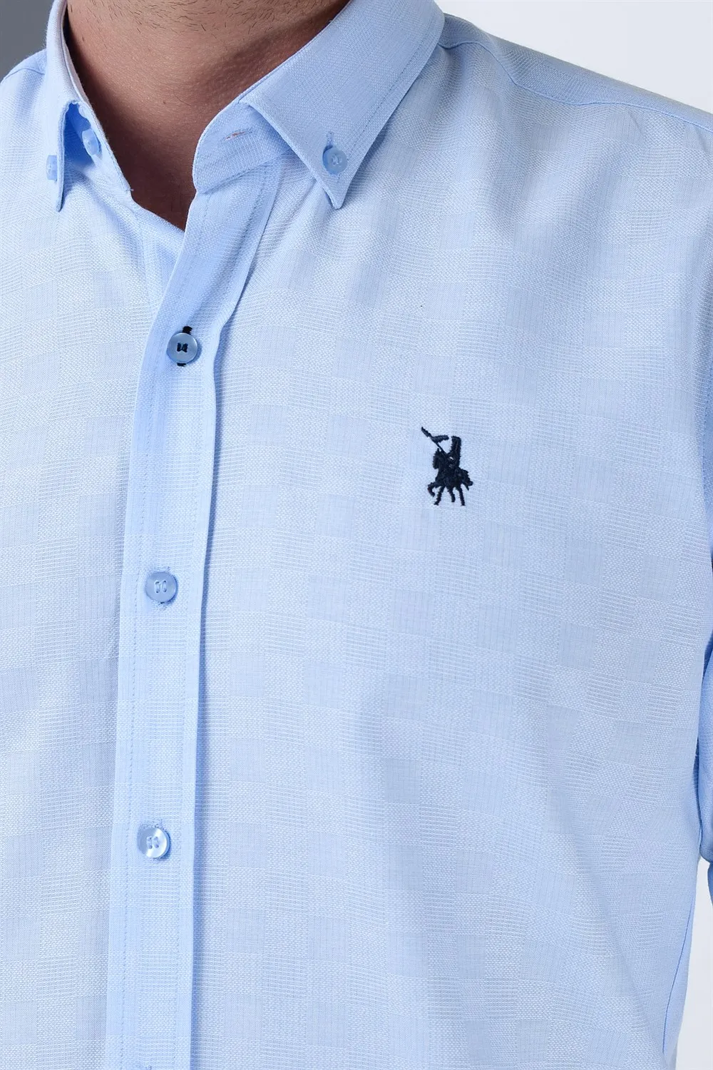 G689 DEWBERRY рубашка синий|Повседневные рубашки| |