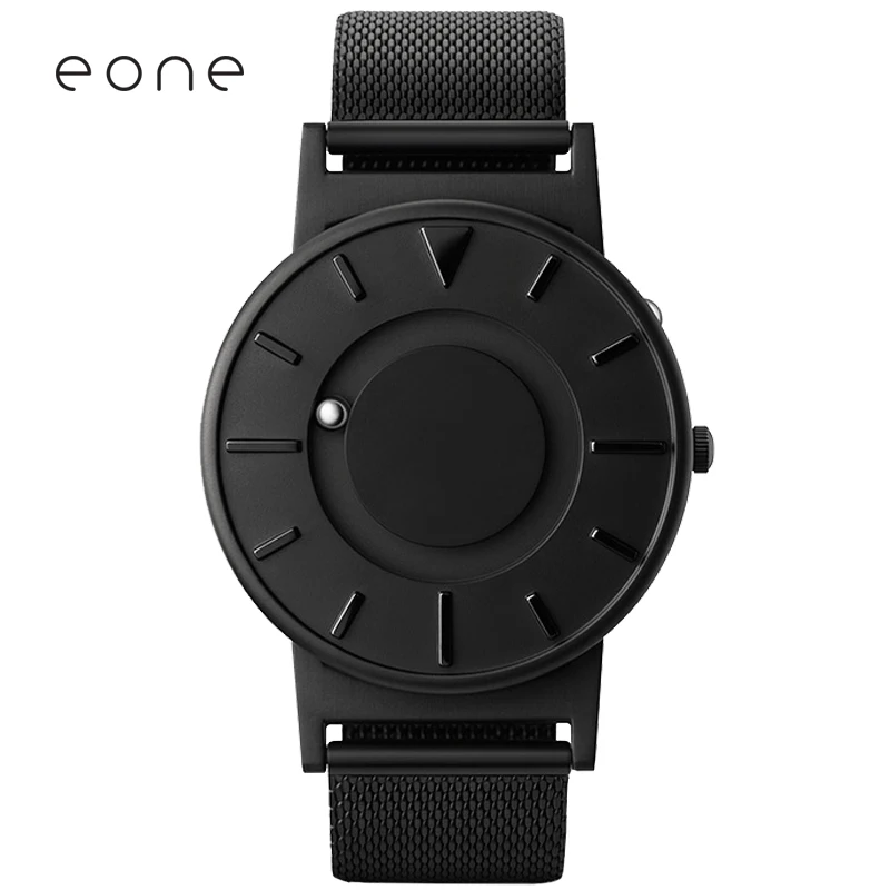 

EONE Watch men's black technology concept magnetic steel ball wormhole concept watch male watch BR-BLK