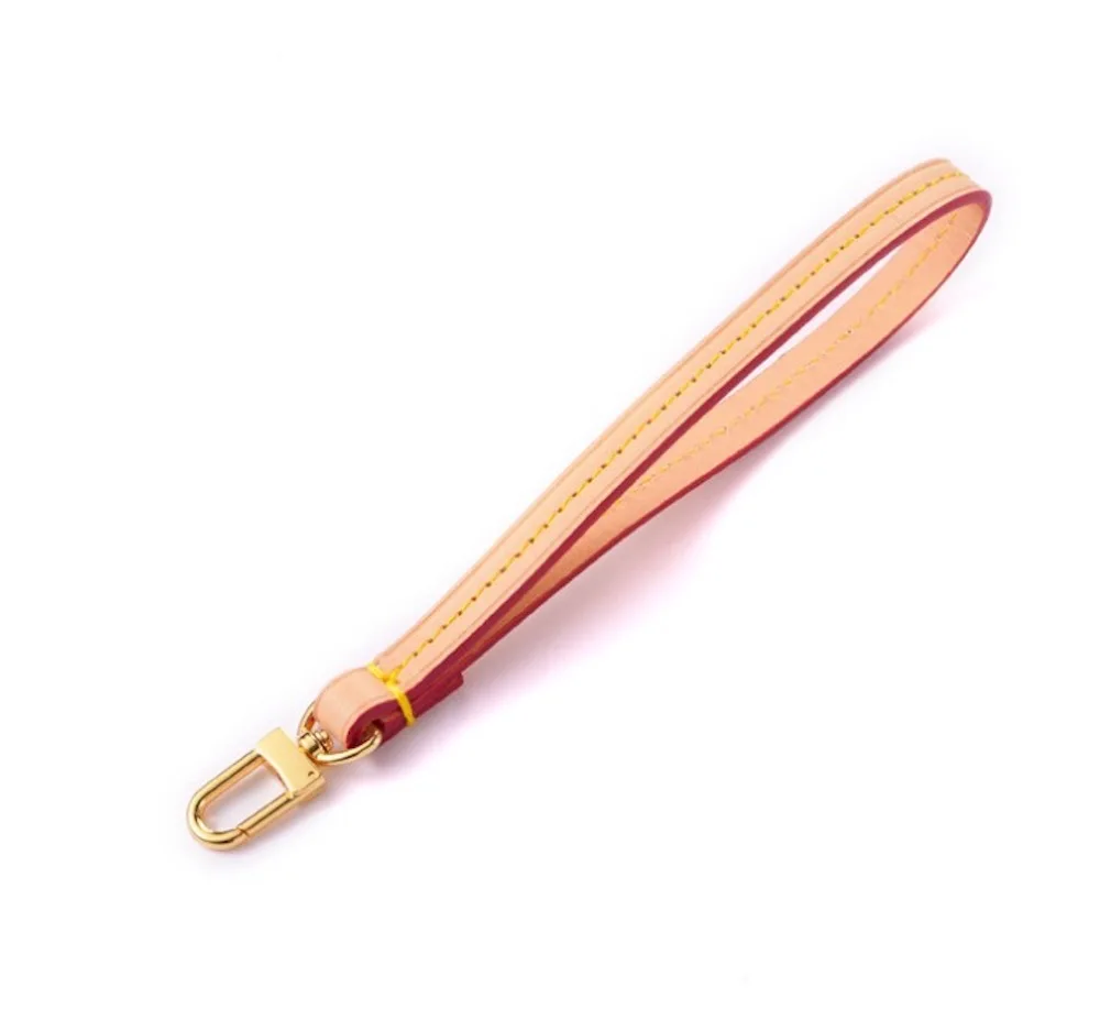 Vachetta Leather Wristlet Strap replacement for Pochette Wallet and clutch agenda key chain MM