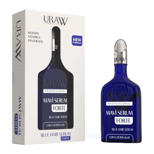 URAW FORTE Anti hair loss and thickening blue hair serum blue hair Serum high quality 100% Original Hologram