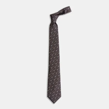 

Flower Pattern Brown Tie 13593763