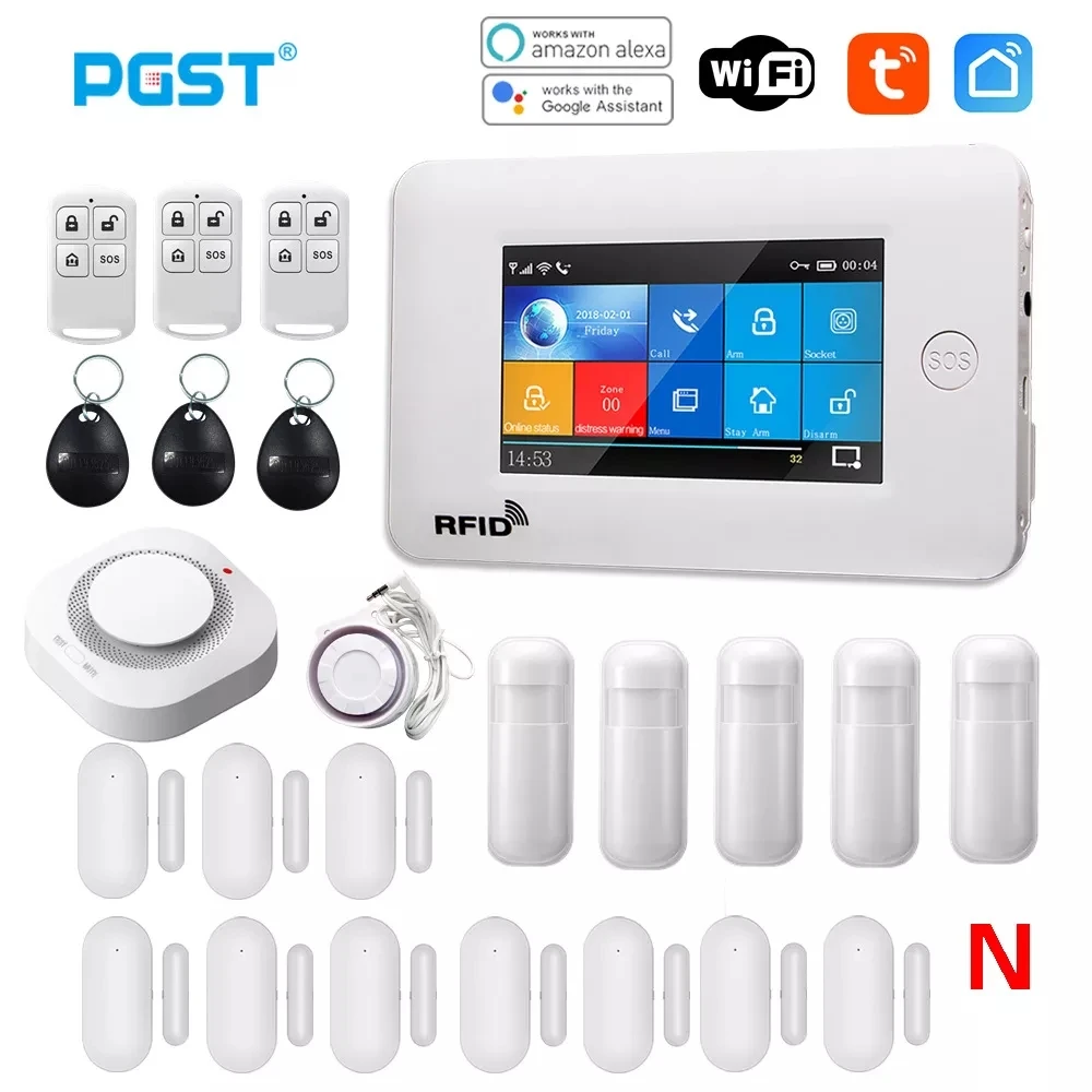 

Система охранной сигнализации PGST, 433 МГц, Wi-Fi, GSM, RFID