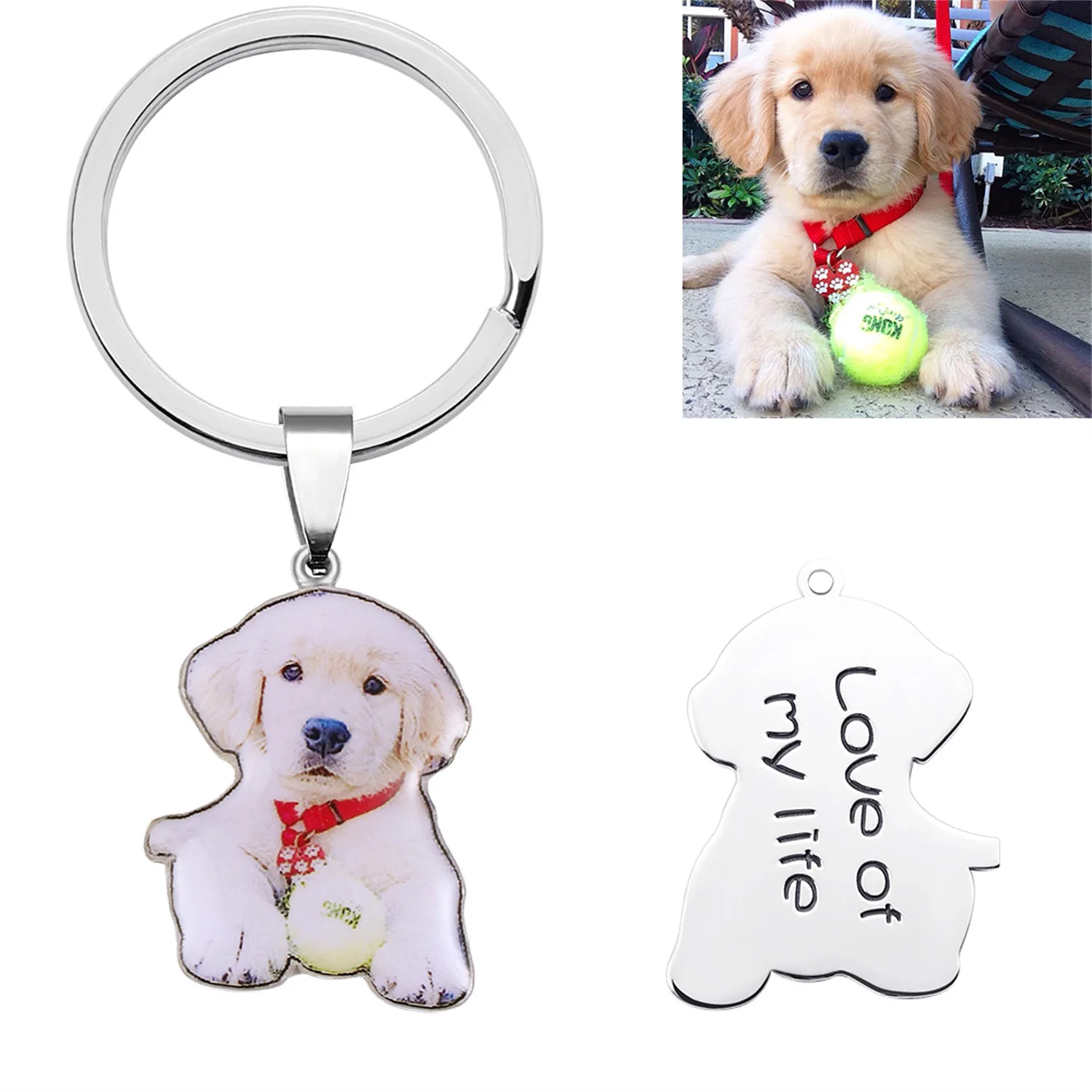 

Personalized Pet Photo Necklace Picture Necklace Memory for Pets Necklace Personalized Pets Portrait Necklace Cute Pets Gift