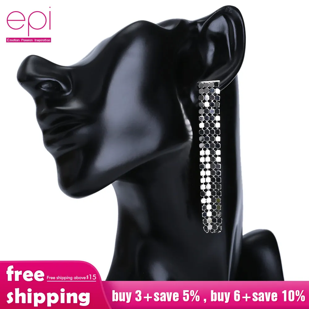 2019 новый дизайн модные ювелирные изделия роскошные серьги с кристаллами