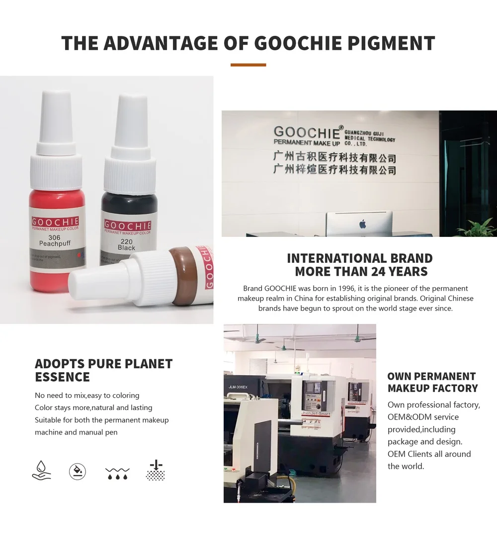 Красители для перманентного макияжа бровей Goochie | Красота и здоровье