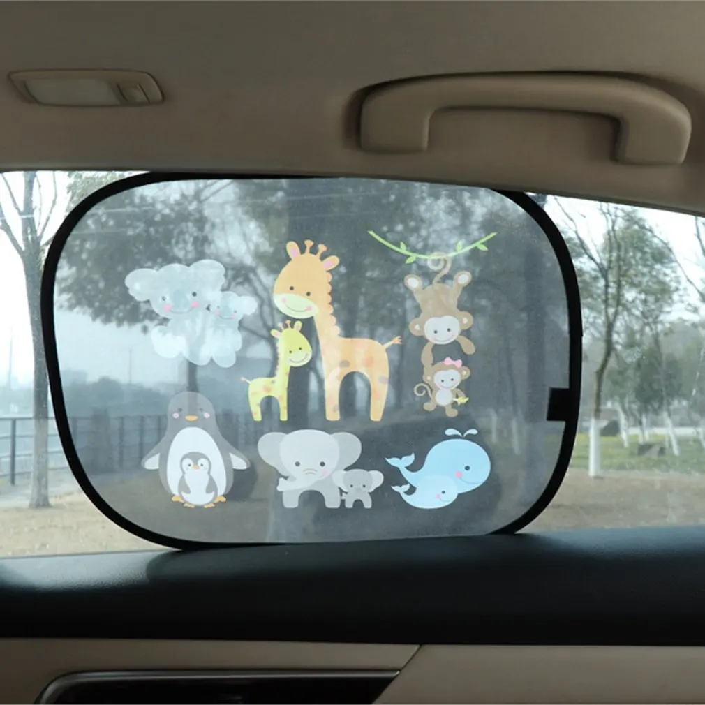 

2Pcs Car Sun Shades Car Window Shades for Rear and Side Window Car Heat Shield Protect Baby Window Shade Accessories