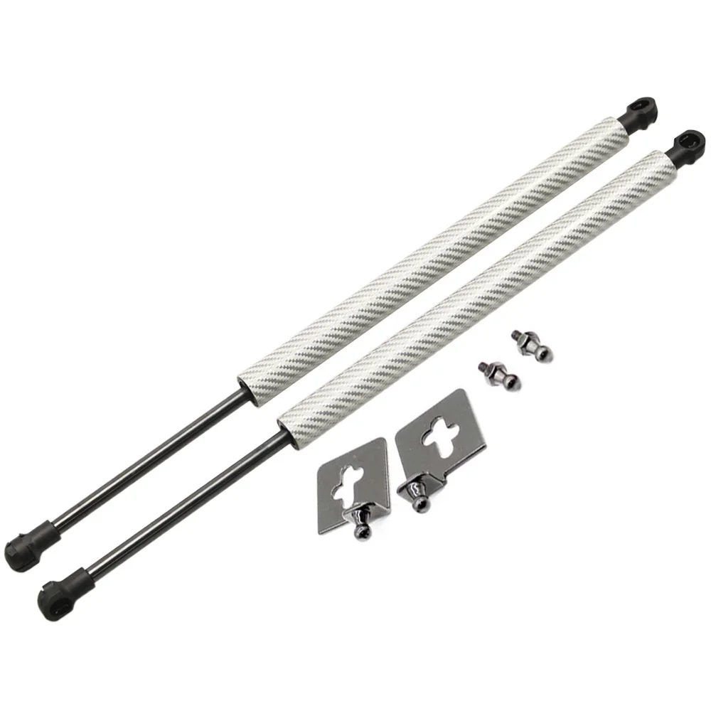 silver carbon fiber Для Mitsubishi Pajero/Montero Sport 2009- 4x4 аксессуары для звукоснимателя передний капот газовые стойки подъемная поддержка Газовый амортизатор - Цвет: silver carbon fiber