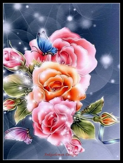 Вышивка счетным крестом комплекты для рукоделия вышивки шт. 14 карат АИДА DMC