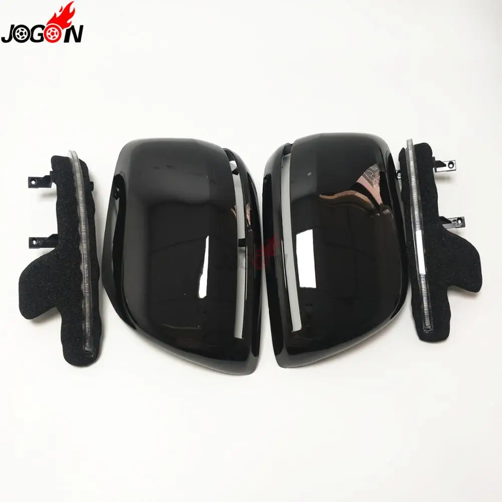 Black 4pcs Светодиодный динамический поворотный сигнальный проблесковый огонь последовательный боковое крыло индикатор для зеркала свет для Toyota Land Cruiser FJ200 J200 LC200 2010 - Цвет: Black 4pcs