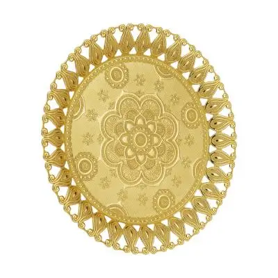 

wonderful dowry wedding mothers day birthday gift awesome decor Ecem Round Gold Color Serving Tray