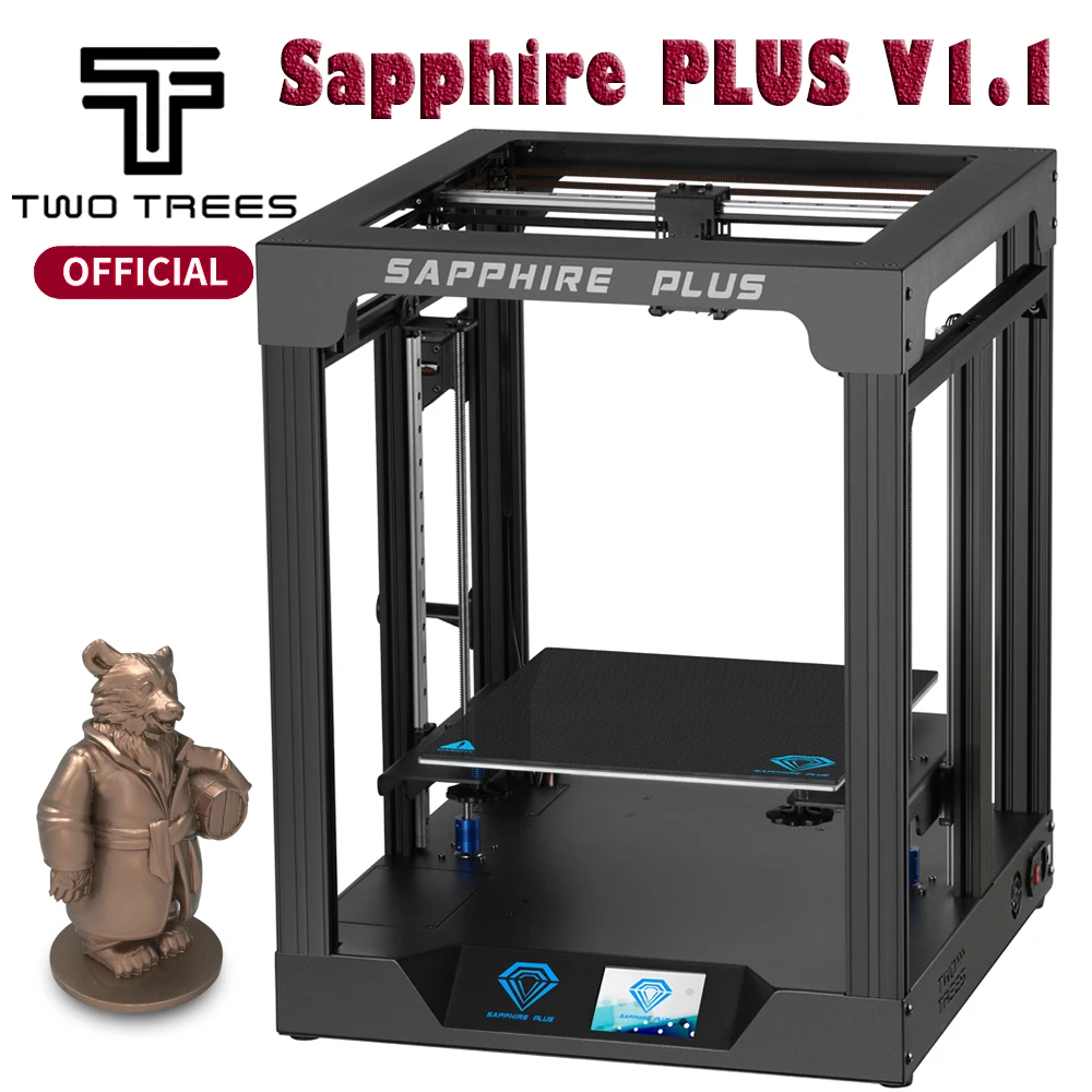 3D принтер Twotrees Sapphire Y Plus V1.1 большой объем полный цвет сенсорный экран 3 5 дюйма FDM