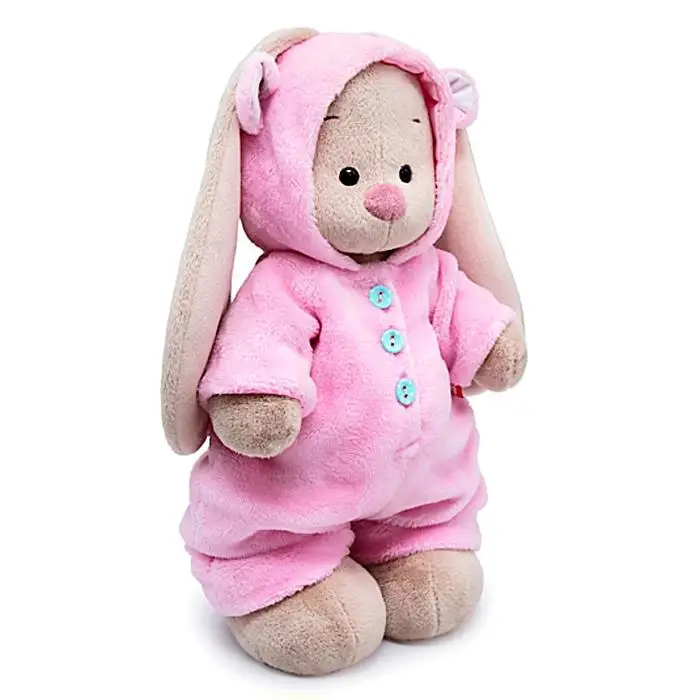 Мягкая игрушка Зайка Ми в меховом комбинезоне 32 см | Игрушки и хобби